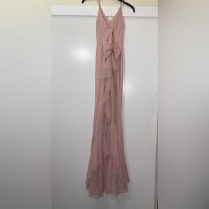 Formal light pink dress